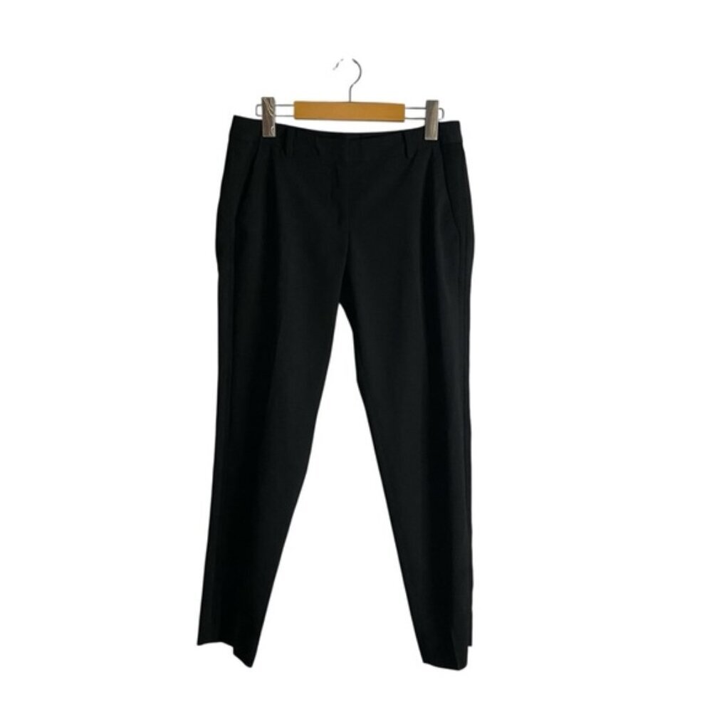 All Saints Women's Black Formal Straight Leg Ankle Trousers